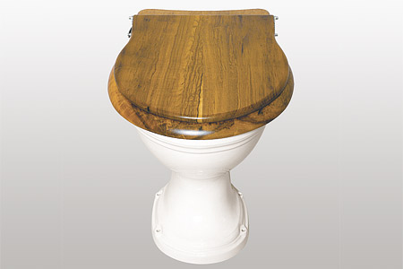 Light Walnut Toilet Seat