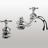 Barra three-hole bath mixer tap