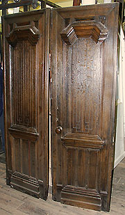 Oak double doors