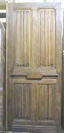 C18th oak linenfold door