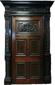 Fine carved door