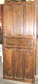 Dark hardwood door