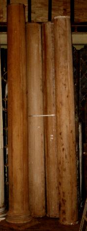 Teak columns