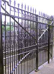 Wrought iron gates