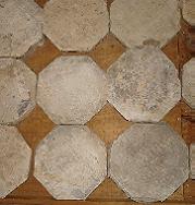 Antique limestone tiles