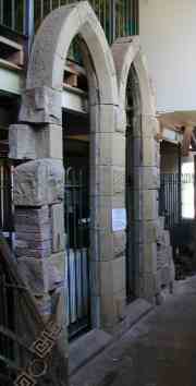 Carved double stone window