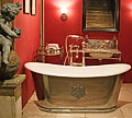 Luxury bathroom design featuring polished Usk bath