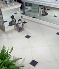 limestone and cabouchon flooring