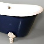 Painted cast iron bath